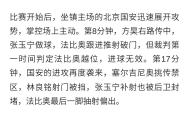 开云平台-国安主场憾负，需调整心态追赶领先！
